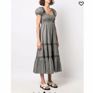 Tory Burch smocked midi dress, size medium